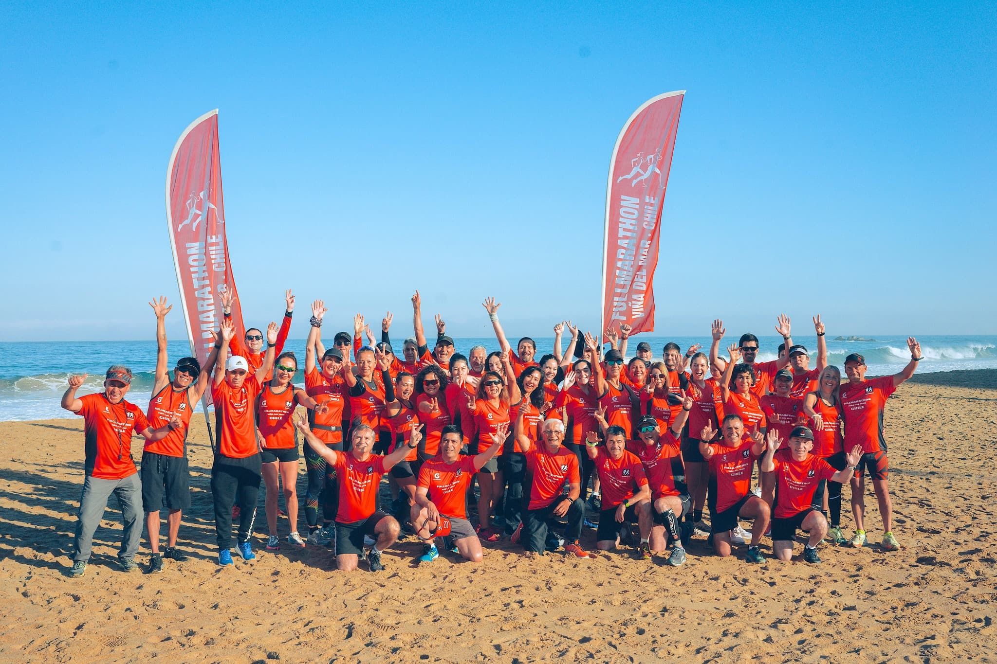 Grupo de corredores de Fullmarathon